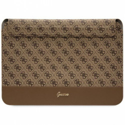 Guess 4G Stripe Metal Logo Computer Sleeve 14 collas (Brązowy)