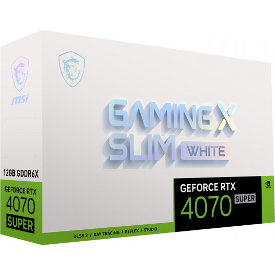 Grafikas karte MSI GeForce RTX 4070 SUPER 12GB GAMING X SLIM WHITE