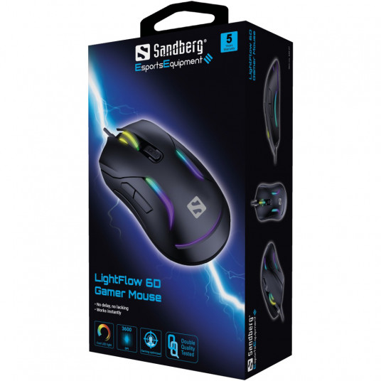 Sandberg 640-27 LightFlow 6D spēļu pele