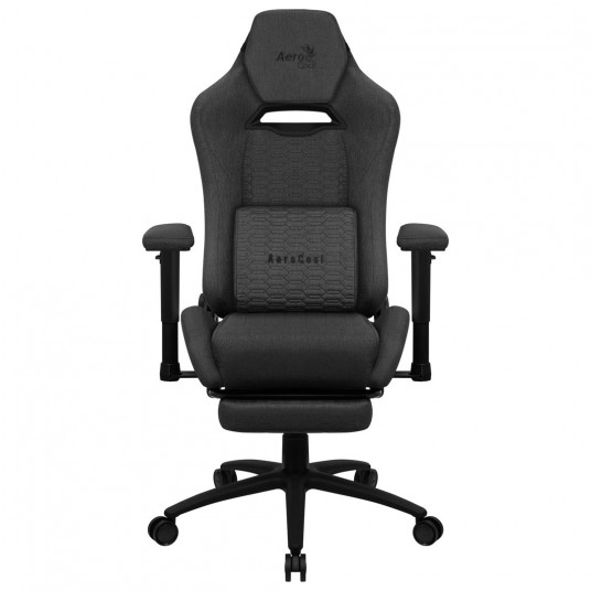 Aerocool Royal AeroWeave universālais datorspēļu krēsls, polsterēts sēdeklis, melns