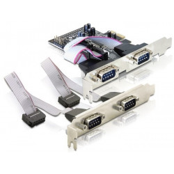 DeLOCK 4 x sērijas PCI Express kartes interfeisa plate / adapteris