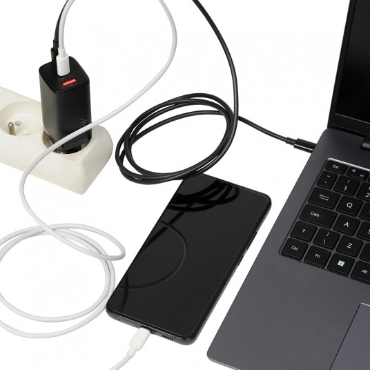 iBOX C-65 Black, GaN 65W universāls lādētājs