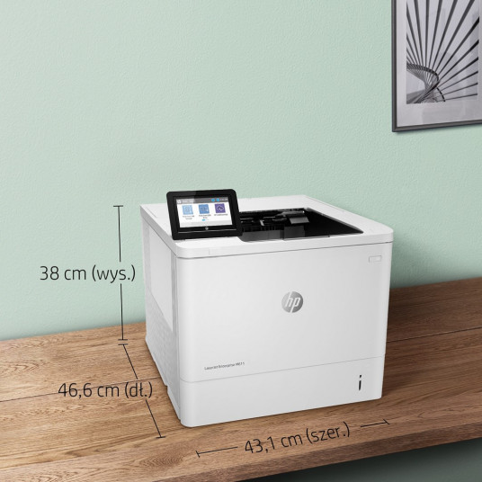 HP LaserJet Enterprise M611dn, melnbalts, printeris drukāšanai, divpusēja drukāšana