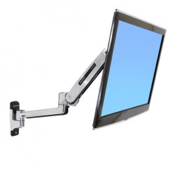 Ergotron LX Sit-Stand sienas stiprinājuma LCD roka 106,7 cm (42 collas) nerūsējošā tērauda siena