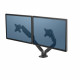 Fellowes ergonomisks roku balsts 2 monitoriem - Platinum Series, melns