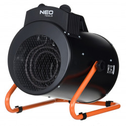 NEO TOOLS 90-069 elektriskais istabas sildītājs Nerūsējošais tērauds 5000 W IPX4 Melns