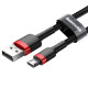 Mikro USB kabelis Baseus Cafule 1.5A 2 m (sarkans/melns)