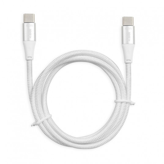 iBOX IKUTC USB-C kabelis 60W 2m Balts