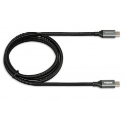 I-BOX USB C/USB C, 1 m USB kabelis 3.2 Gen 2 (3.1 Gen 2) Melns