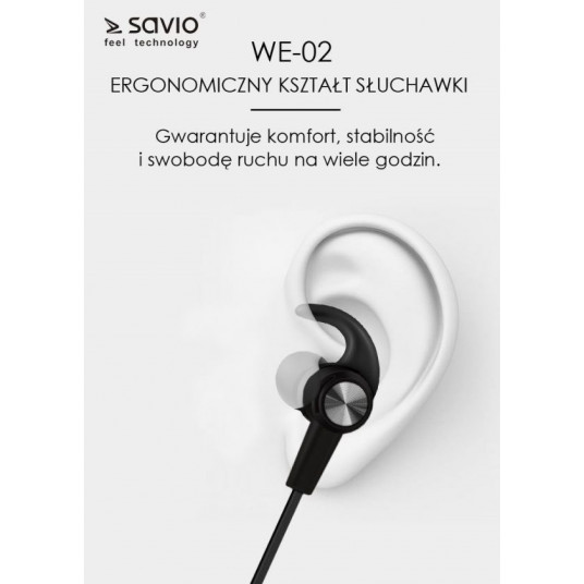 Bluetooth bezvadu austiņas Savio WE-02