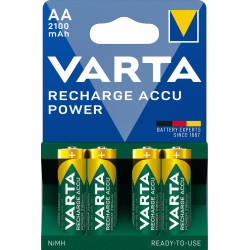 VARTA HR6 AA Recharge Accu Power 2100 mAh 56706 Uzlādes precizitāte 4 gab Zaļš, Dzeltens