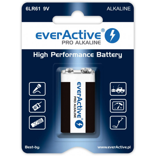 Sārma akumulators 6LR61 9V (R9*) everActive Pro