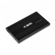 iBox HD-01 HDD korpuss, melns 2,5 collu