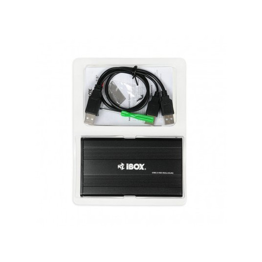 iBox HD-01 HDD korpuss, melns 2,5 collu