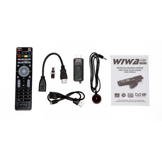 DVB-T/T2 uztvērējs WIWA H.265 MINI