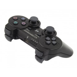Esperanza EGG109K spēļu kontrolieris, melns Bluetooth kursorsviras analogais Playstation 3