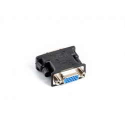 Lanberg AD-0012-BK video kabeļa adapteris DVI-I VGA (D-Sub) Melns