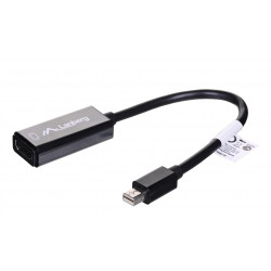 Lanberg AD-0005-BK video kabeļa adapteris 0,2 m Mini DisplayPort HDMI tips A (standarta) melns