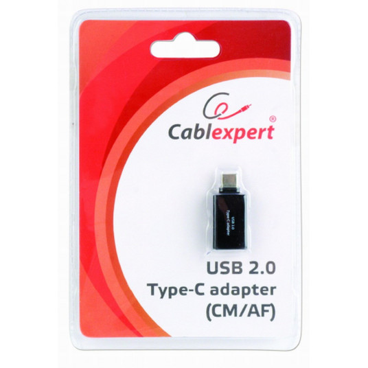 Gembird A-USB2-CMAF-01 kabeļa adapteris USB Type-C USB Type A melns