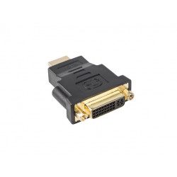 Lanberg AD-0014-BK kabeļa dzimuma mainītājs HDMI DVI-D (F) (24 + 5) Melns