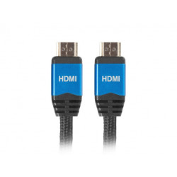 Lanberg CA-HDMI-20CU-0018-BL HDMI kabelis 1 m HDMI tips A (standarta) Melns
