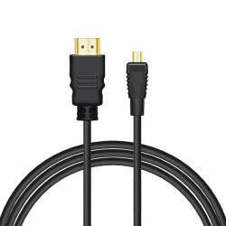 Savio CL-39 HDMI kabelis 1 m HDMI tips A (standarta) HDMI tips D (mikro) melns