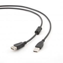 Gembird 1.8m USB 2.0 AM/FM USB kabelis 1.8m USB A Melns