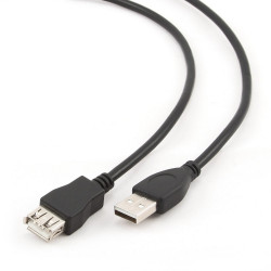 Gembird 3m USB 2.0 AM/FM USB kabelis USB A Melns