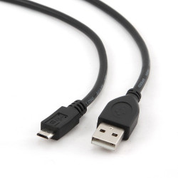 Gembird CCP-mUSB2-AMBM-6 USB kabelis 1,8 m USB 2.0 USB A mikro-USB B Melns