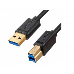 Unitek C14095BK USB-A un USB 3.0 printera kabelis, 2 m