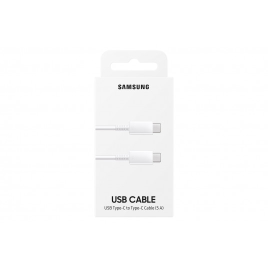 Kabelis Samsung Cable (Type C to C)_5A 1m long White