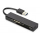 Ednet USB 3.0 MCR karšu lasītājs USB 3.2 Gen 1 (3.1 Gen 1) Melns