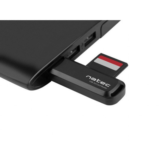 NATEC Scarab 2 karšu lasītājs Black USB 3.0 Type-A