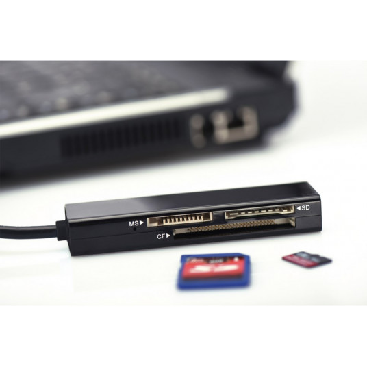 Ednet 85241 karšu lasītājs USB 2.0 Black