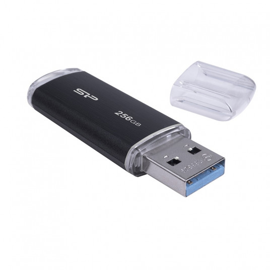 SILICON POWER Blaze B02 Pendrive USB zibatmiņas disks 256 GB USB Type-A 3.2 Gen 1 (SP256GBUF3B02V1K) Melns