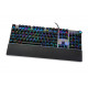 iBox Aurora K-4 tastatūra USB QWERTY melna