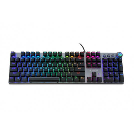 iBox Aurora K-4 tastatūra USB QWERTY melna