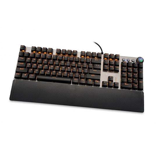 iBox Aurora K-4 tastatūra USB QWERTY melna