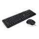 iBox OFFICE KIT II Tastatūra Pele iekļauta USB QWERTY angļu melna