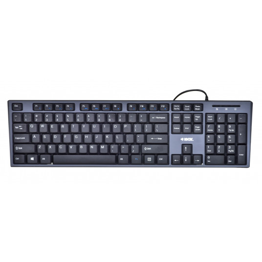 Tastatūras un peles komplekts IBOX IKMS606 (USB 2.0; (ASV); melna krāsa; optiska; 800 DPI)
