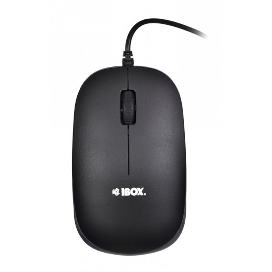 Tastatūras un peles komplekts IBOX IKMS606 (USB 2.0; (ASV); melna krāsa; optiska; 800 DPI)