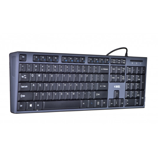 Tastatūras un peles komplekts IBOX IKMS606 (USB 2.0; (ASV); melna krāsa; optiska; 800 DPI)