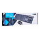 Tastatūras un peles komplekts IBOX IKMS606 (USB 2.0; (ASV); melna krāsa; optiska; 800 DPI)
