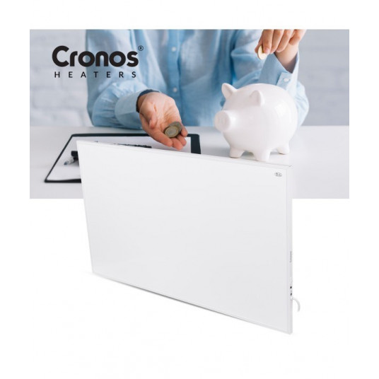 Cronos Carbon P800 800W infrasarkanais sildītājs, balts