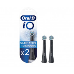 Oral-B iO Refill Ultimate Clean Nomaināmas zobu birstes uzgaļi, 2 gab, melns Oral-B
