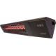 SUNRED sildītājs PRO25W-SMART, trīsstūris tumšs Smart Wall infrasarkanais 2500 W melns IP55