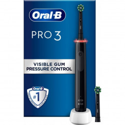 Oral-B Pro3 3000 Cross Action elektriskā zobu birste, melns izdevums
