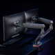 NanoRS spēļu stiprinājums diviem monitoriem, RGB LED apgaismojums, 17-32", maks. 9 kg, VESA 75x75 / 100x100, RS166