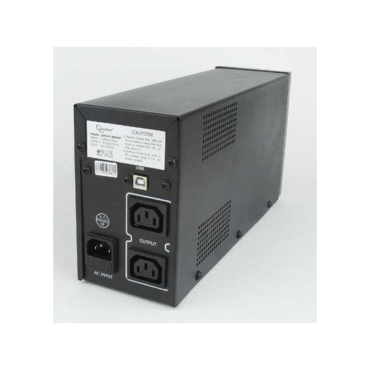 Gembird UPS-PC-850AP Nepārtrauktās barošanas avoti (UPS) Line-Interactive 0,85 kVA 520 W 4 maiņstrāvas izeja(-as)
