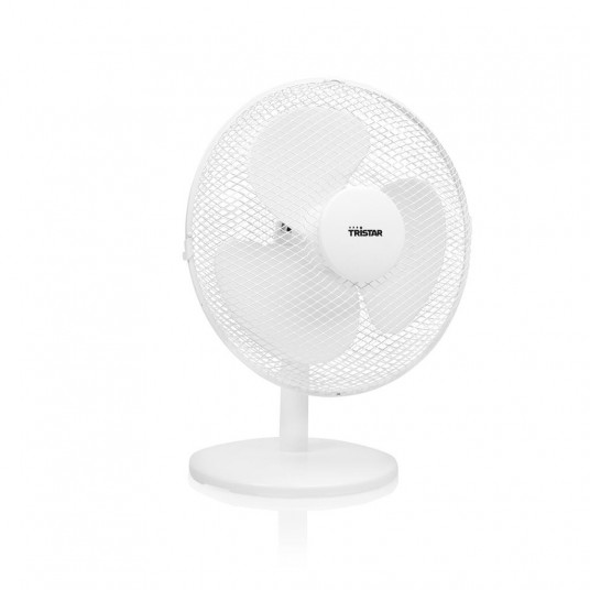 Tristar Desk ventilators VE-5724 Diametrs 30 cm, Balts, Ātrumu skaits 3, 40 W, Svārstības